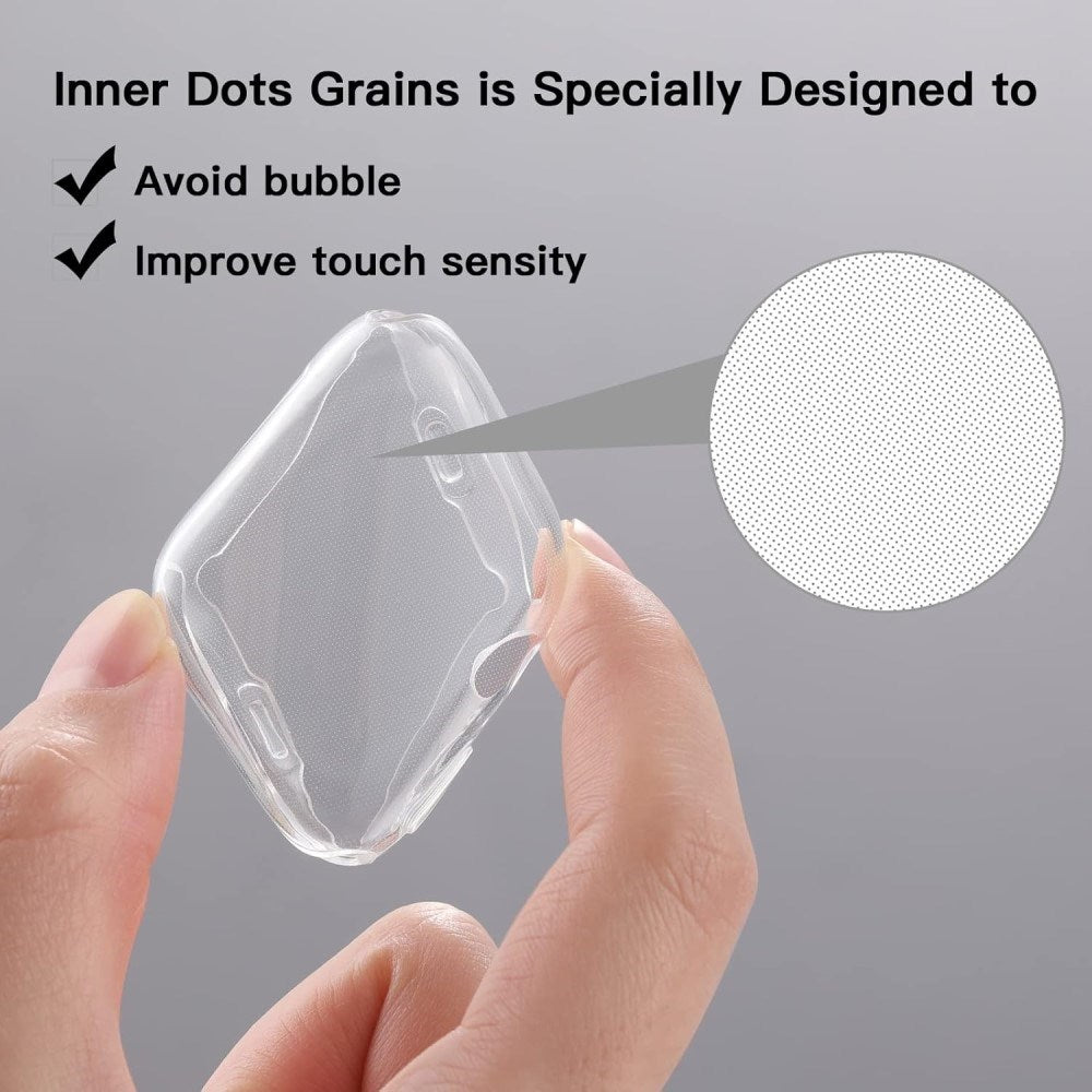 Apple Watch 11 / 10 (42mm) Fleksibelt Plastik Cover m. Skærmbeskyttelse - Gennemsigtig