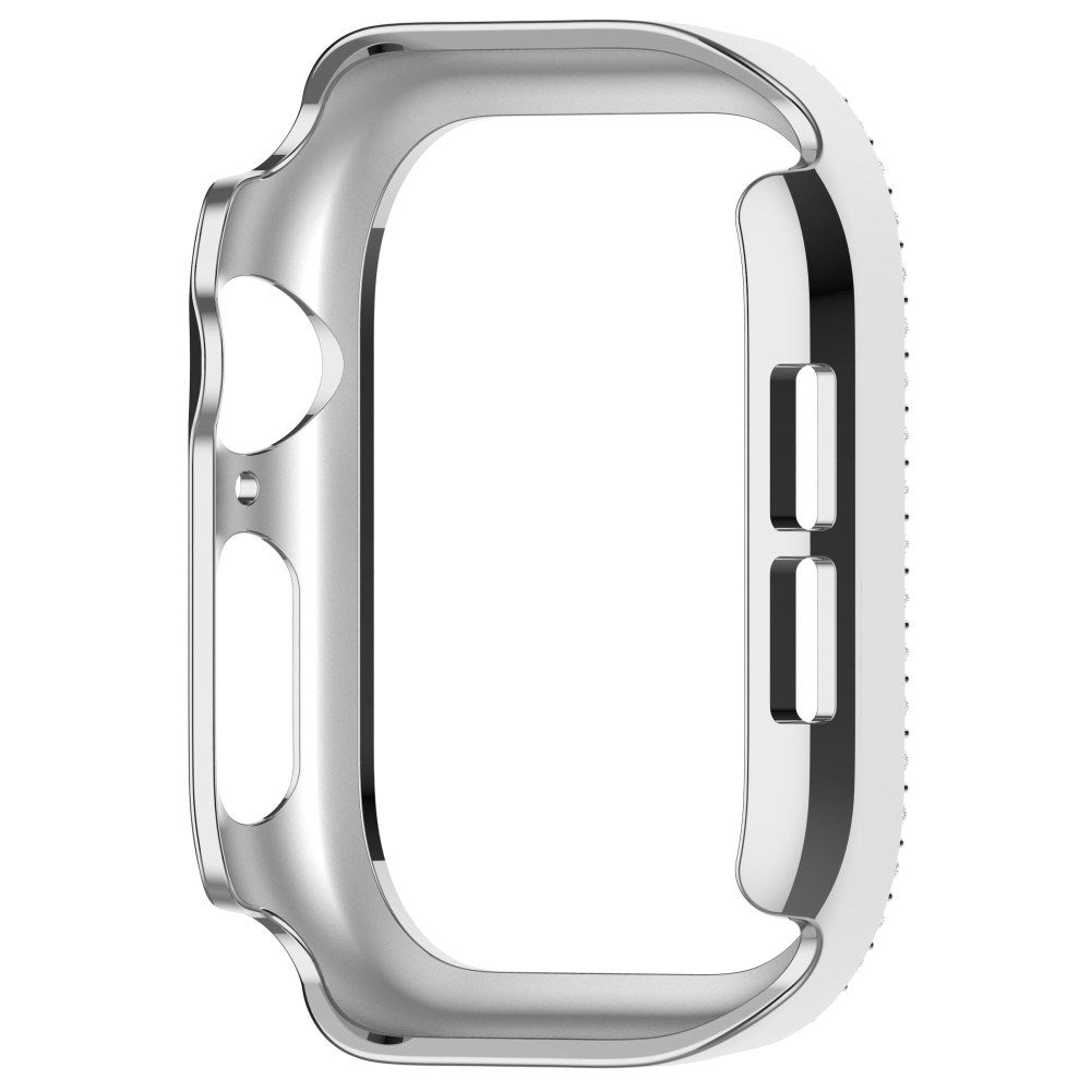 Apple Watch 11 / 10 (42mm) Hård Plast Ramme - Sølv / Rhinsten