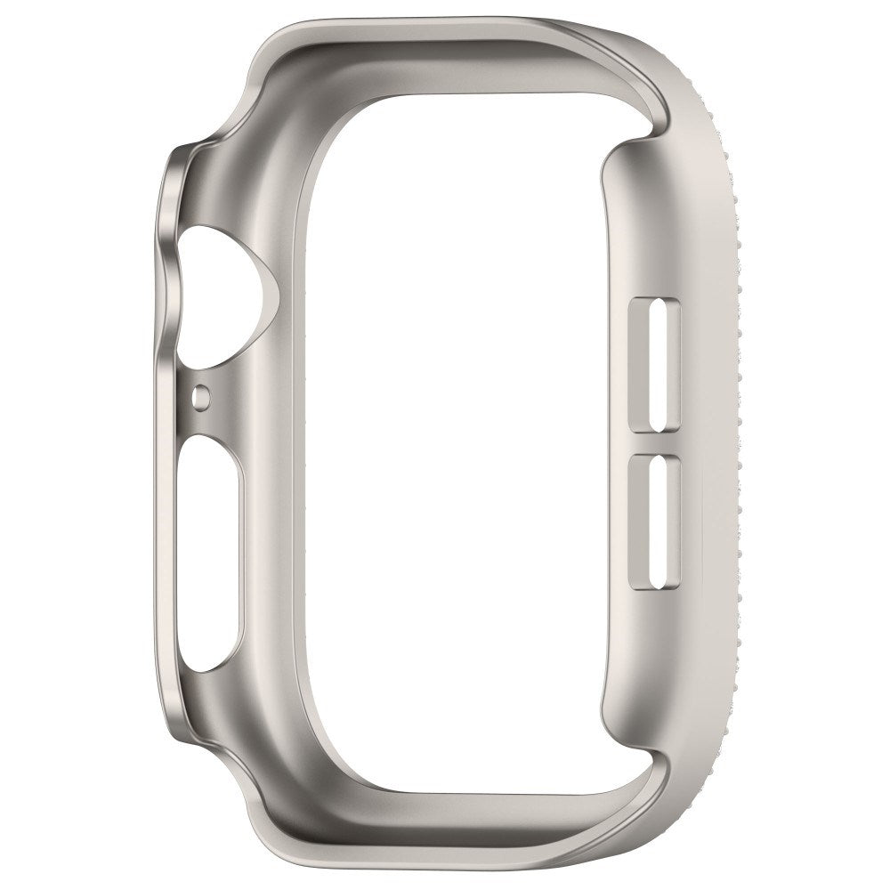 Apple Watch 11 / 10 (42mm) Hård Plast Ramme - Grå / Rhinsten