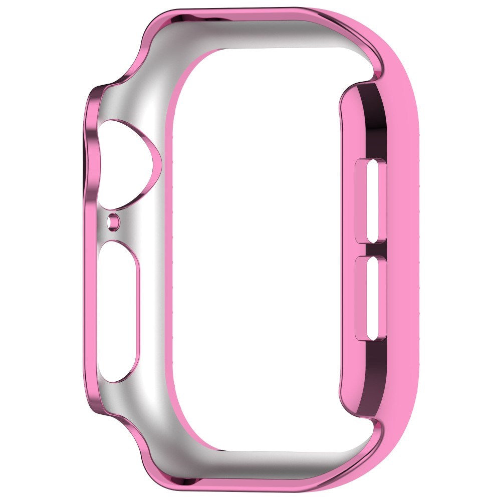 Apple Watch 11 / 10 (42mm) Hård Plastik Ramme - Pink / Rhinsten
