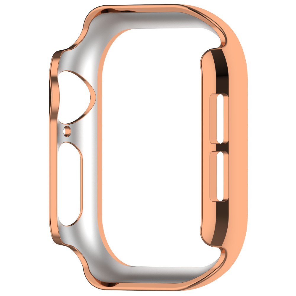 Apple Watch 11 / 10 (46mm) Hård Plastik Ramme - Rose Gold / Rhinsten