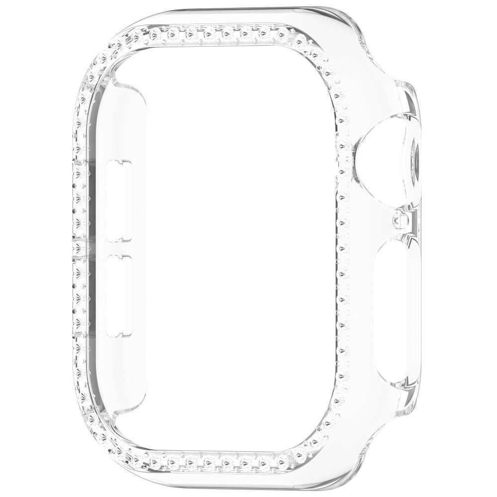 Apple Watch 11 / 10 (46mm) Hård Plastik Ramme - Gennemsigtig / Rhinsten