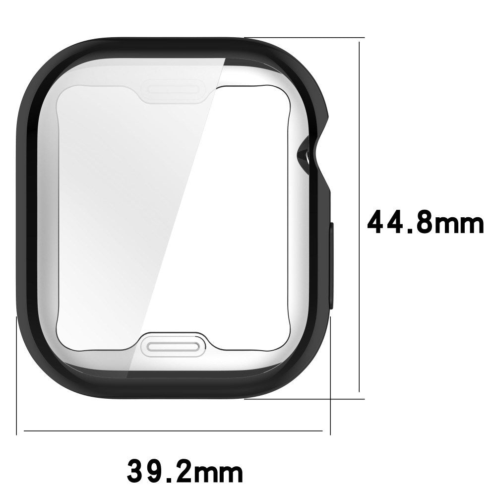 Apple Watch 10 (42mm) Fleksibelt Plastik Cover - Skærmbeskyttelse - Sort