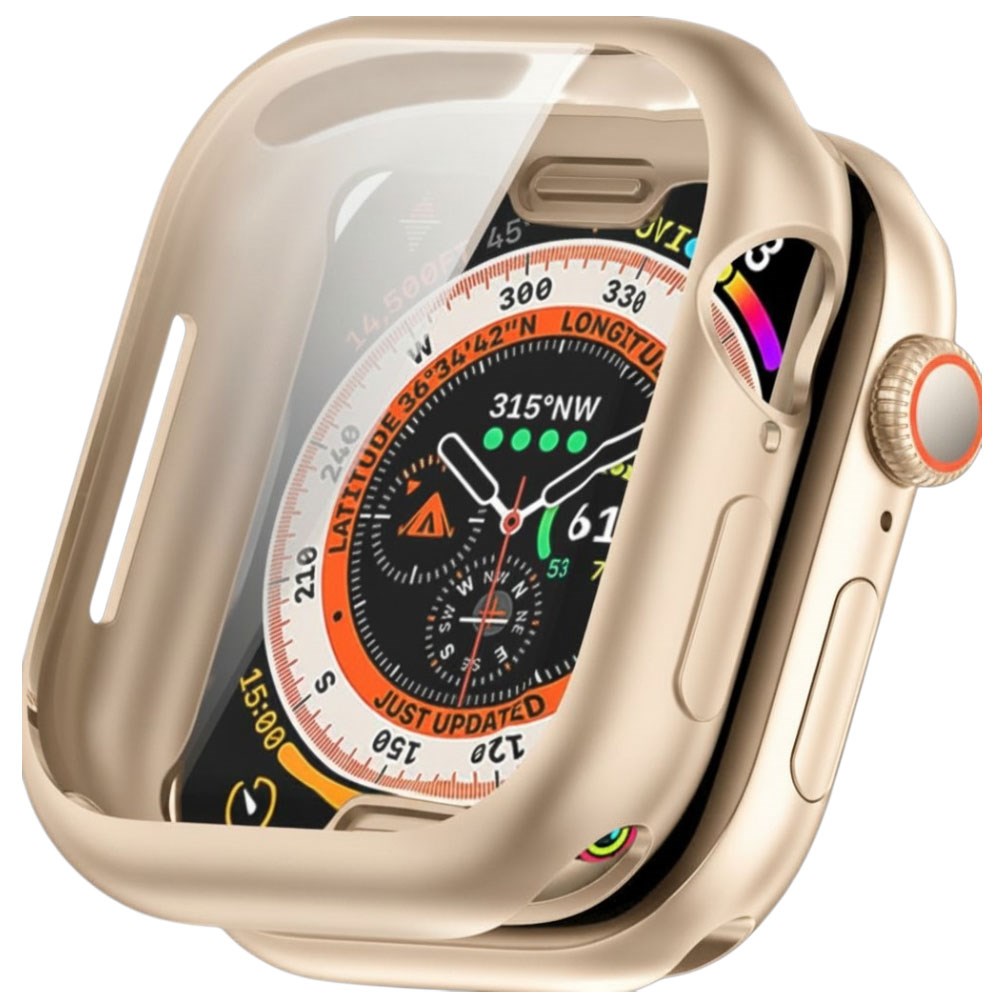 Apple Watch 11 / 10 (42mm) Fleksibelt Plastik Cover - Skærmbeskyttelse - Starlight