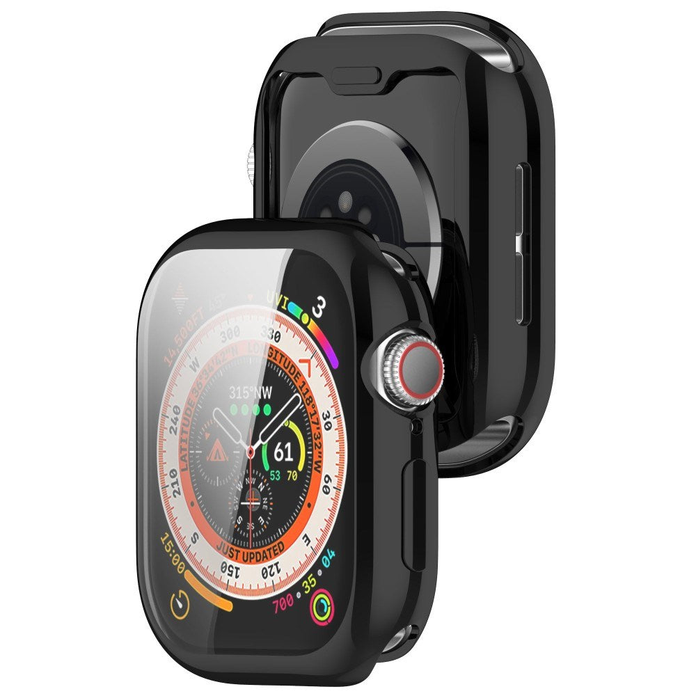 Apple Watch 11 / 10 (46mm) Fleksibelt Plastik Cover - Skærmbeskyttelse - Sort