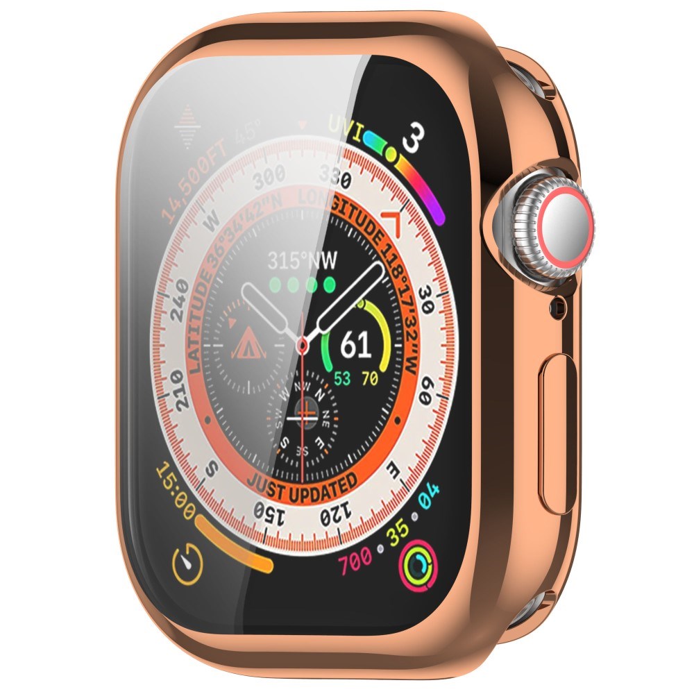 Apple Watch 11 / 10 (46mm) Fleksibelt Plastik Cover - Skærmbeskyttelse - Rose Gold