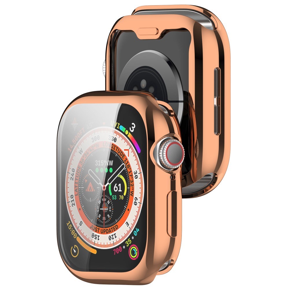 Apple Watch 11 / 10 (46mm) Fleksibelt Plastik Cover - Skærmbeskyttelse - Rose Gold