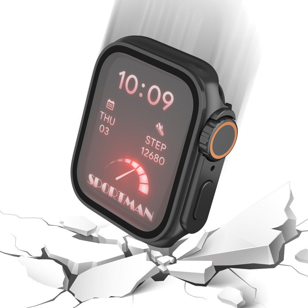 Apple Watch 11 / 10 (46mm) Hårdt Plast Cover m. Skærmbeskyttelsesglas - Starlight