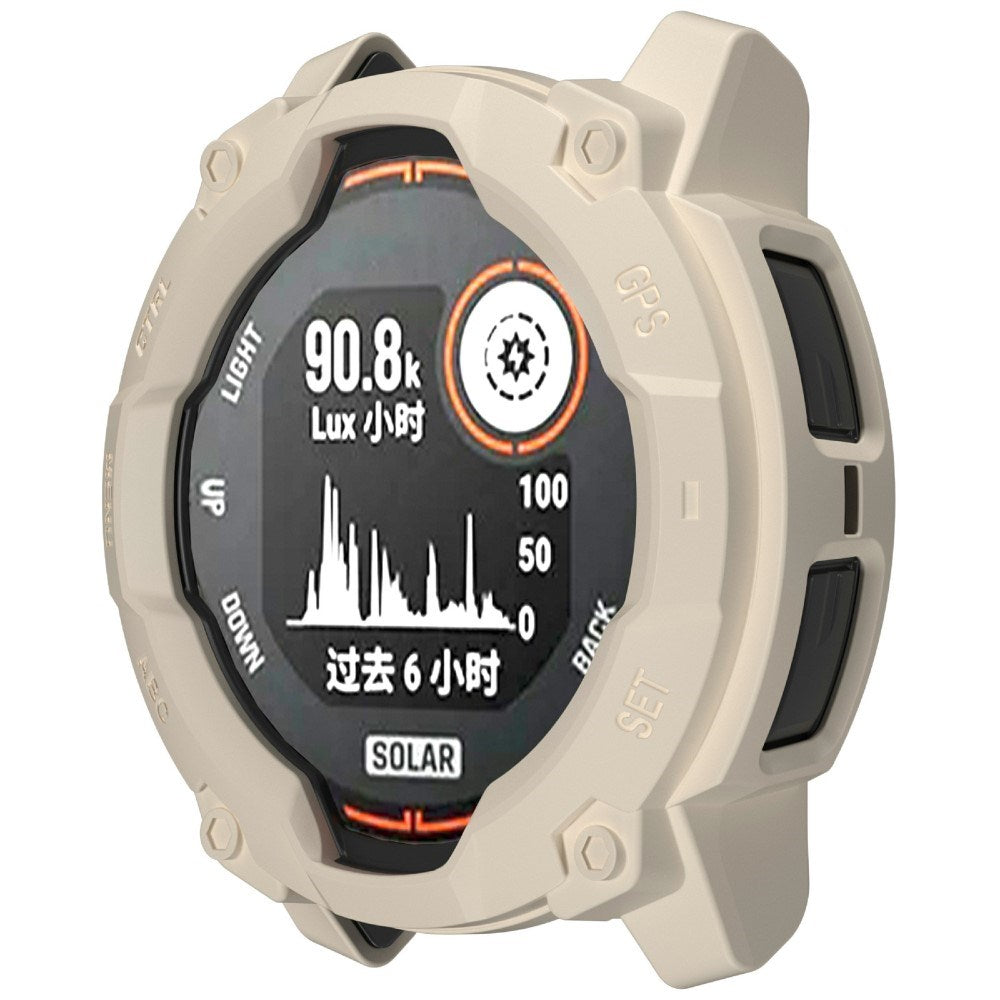 Garmin Instinct 3 Solar (50mm) - Rugged Plastik Cover - Hvid