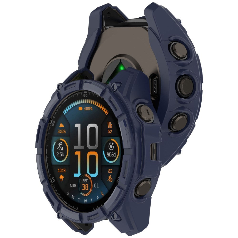 Garmin Tactix 8 Solar (51mm) - Bumper Plastik Cover - Blå