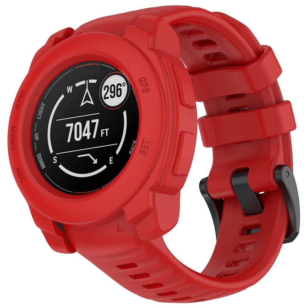 Garmin Instinct E (40mm) - Bumper Silikone Cover - Rød