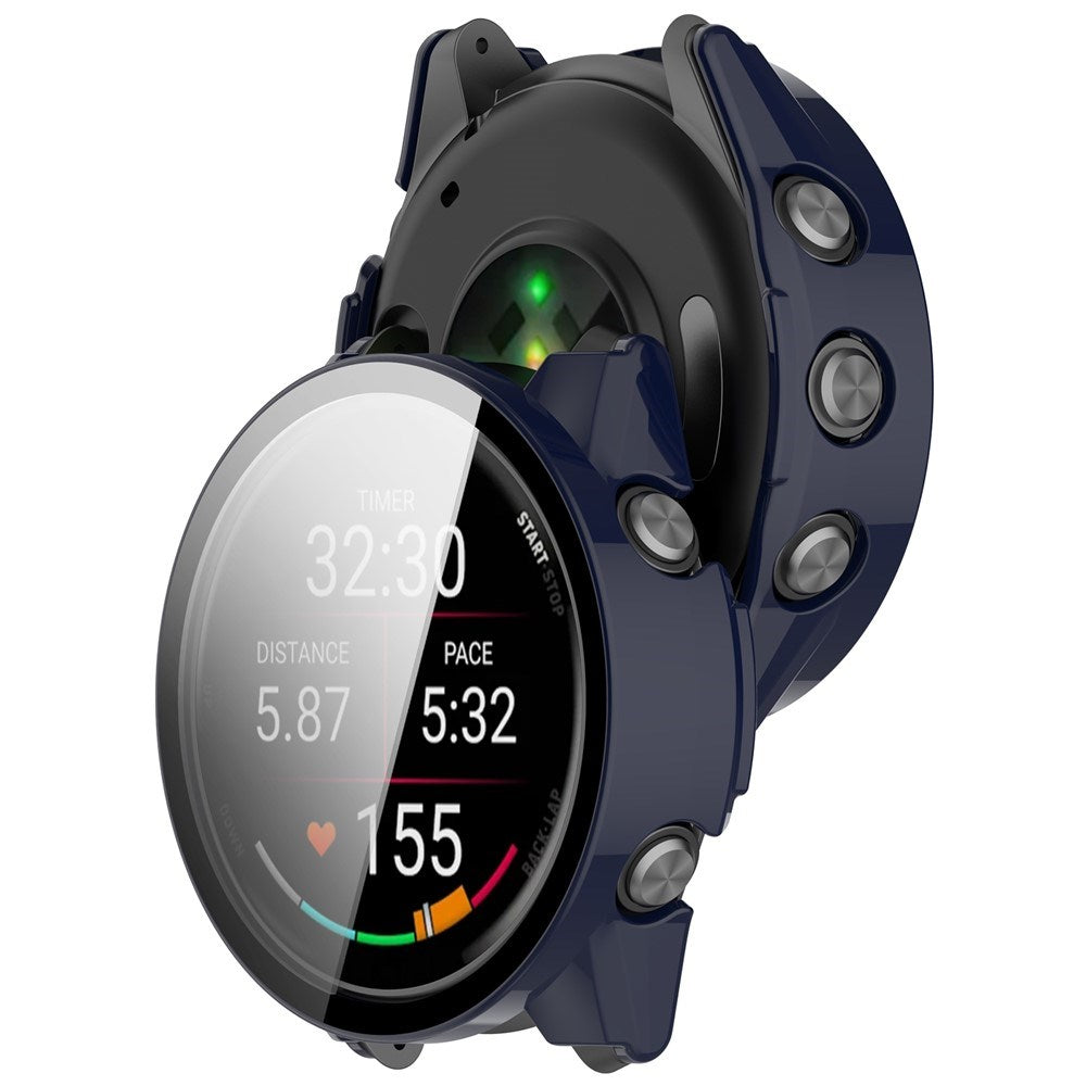 Garmin Forerunner 970 Cover m. Indbygget Skærmbeskyttelse - Blå