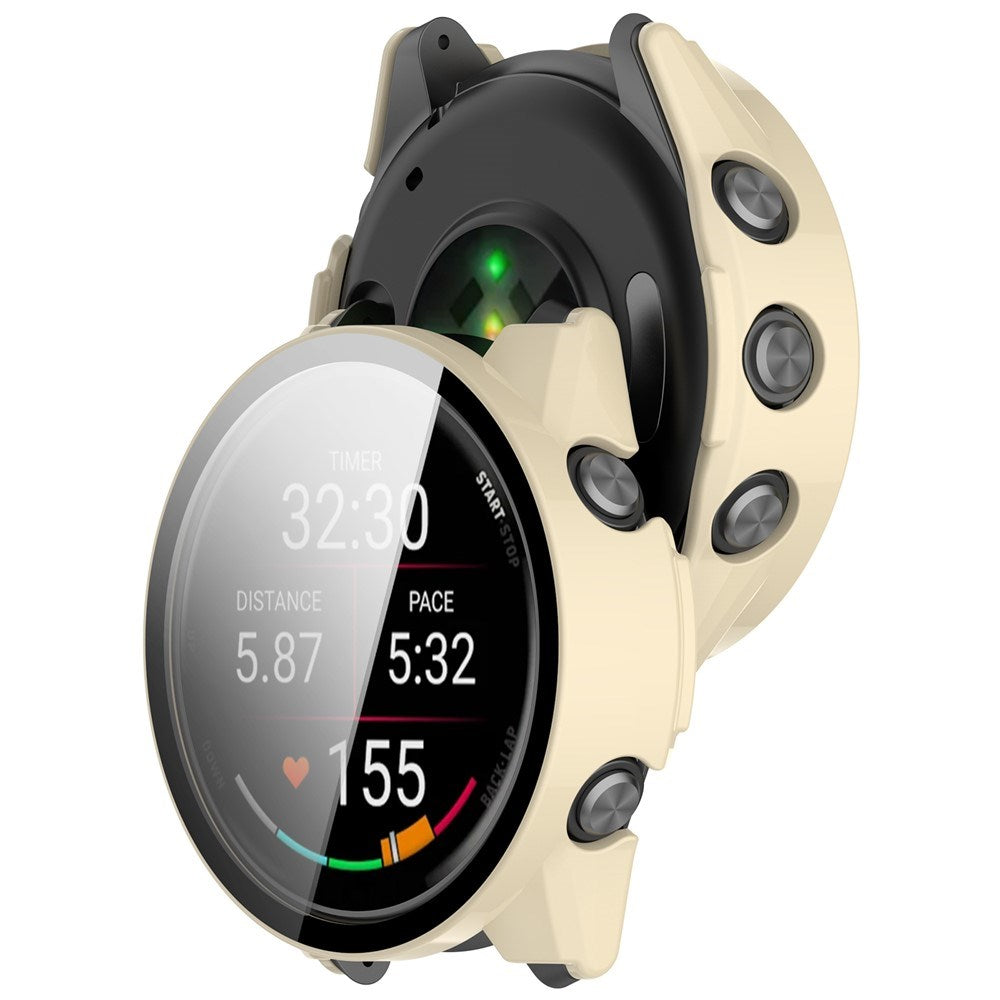 Garmin Forerunner 970 Cover m. Indbygget Skærmbeskyttelse - Hvid