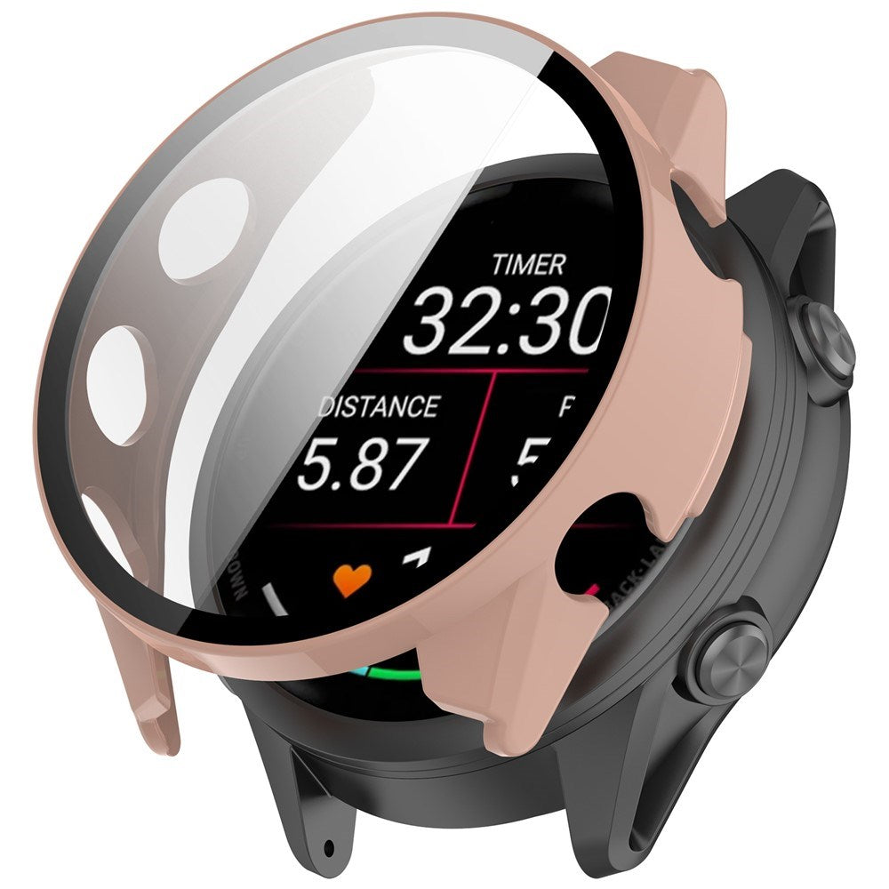 Garmin Forerunner 570 (42mm) Cover m. Indbygget Skærmbeskyttelse - Lyserød