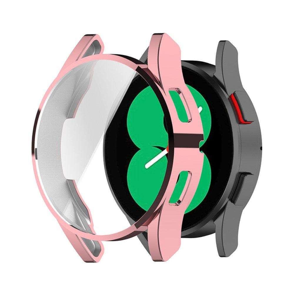 Samsung Galaxy Watch 4 (40mm) Hårdt Plastik Case m. Indbygget Skærmbeskyttelse - Lyserød