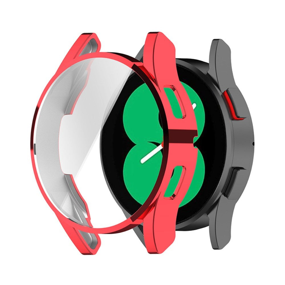 Samsung Galaxy Watch 4 (40mm) Hårdt Plastik Case m. Indbygget Skærmbeskyttelse - Rød
