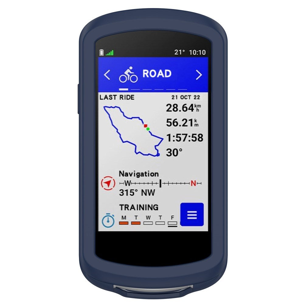 Silikone Garmin Edge 1040 Cover - Mørkeblå