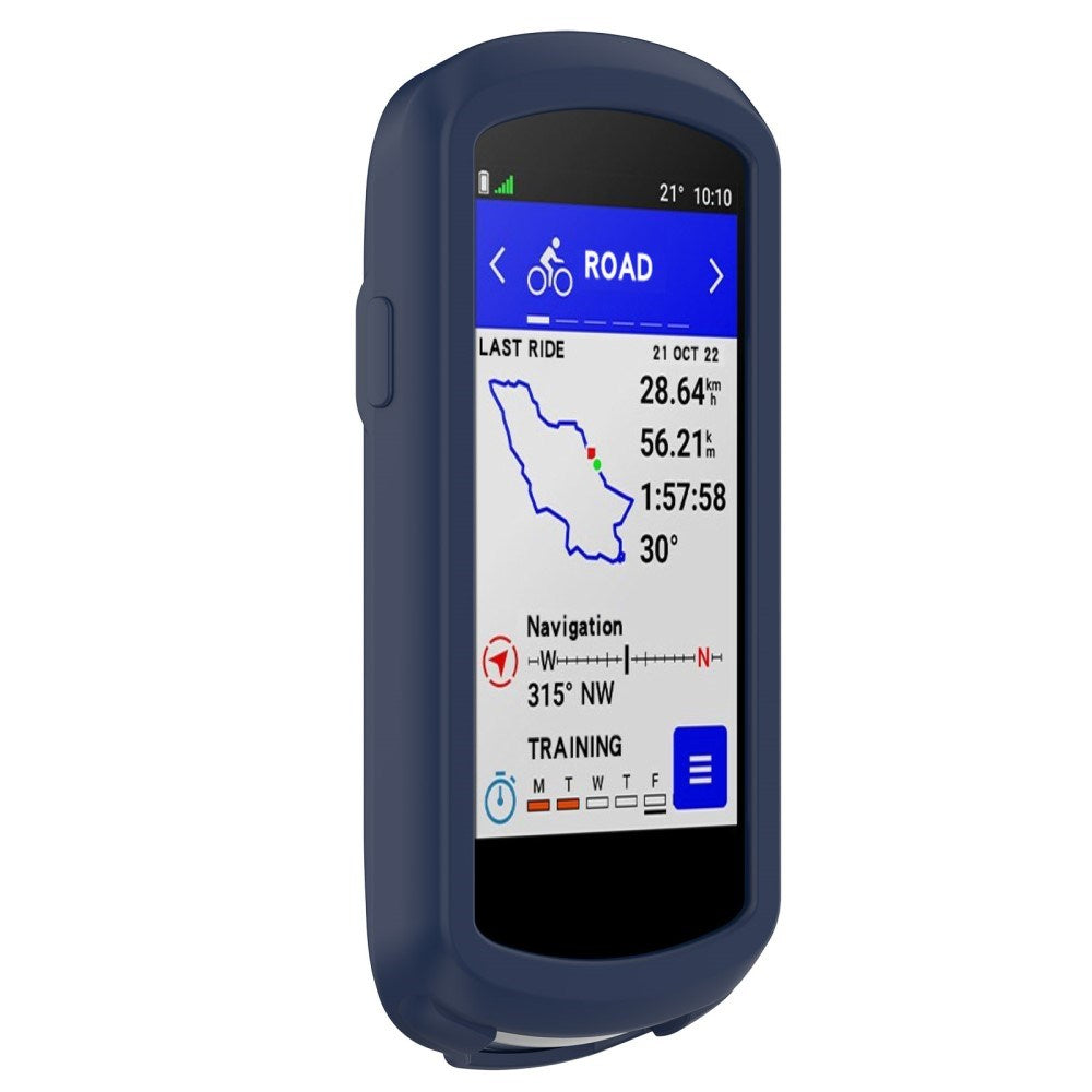 Silikone Garmin Edge 1040 Cover - Mørkeblå