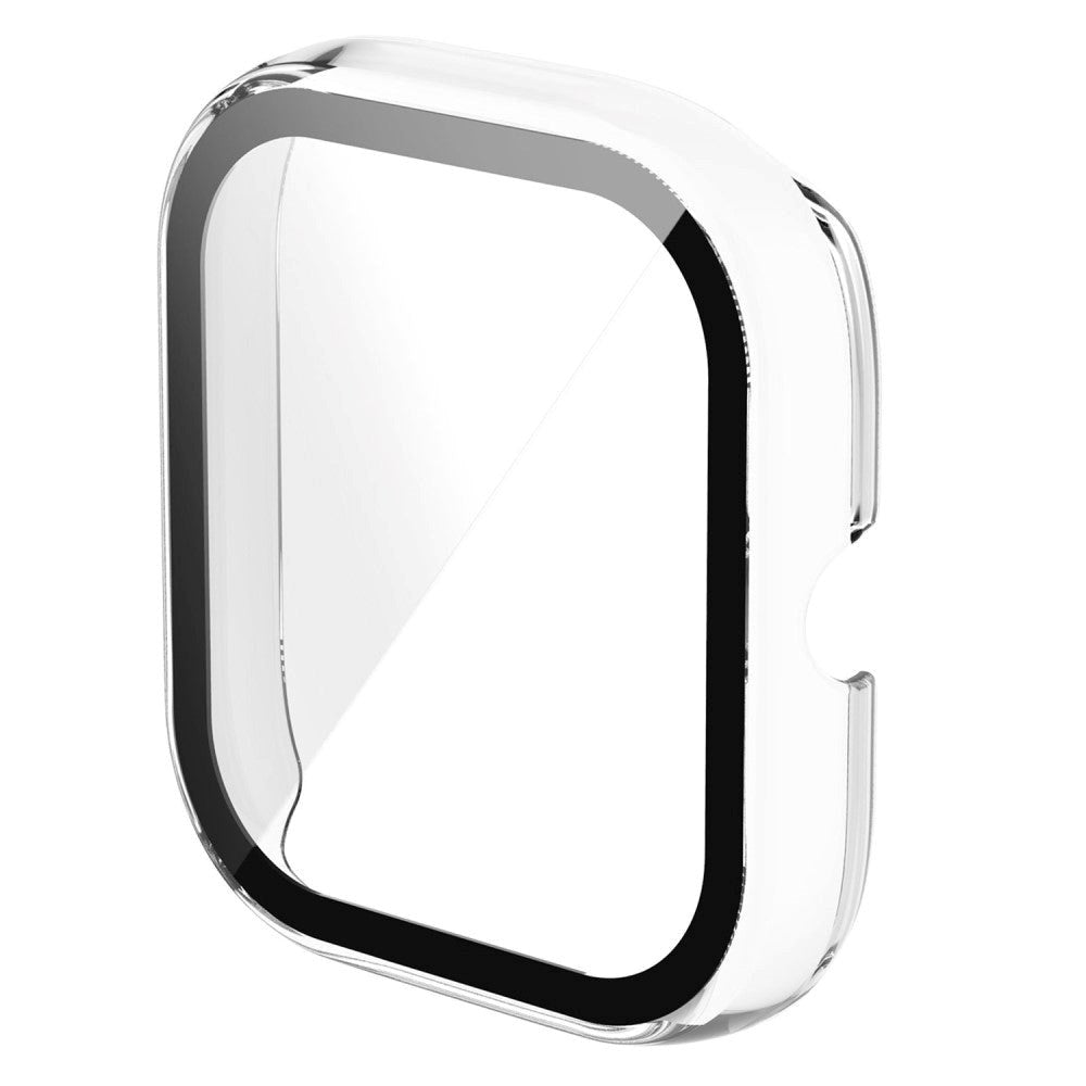 Amazfit Bip U / Bip U Pro Hård Plast Case m. Indbygget Glas Skærmbeskyttelse - Gennemsigtig