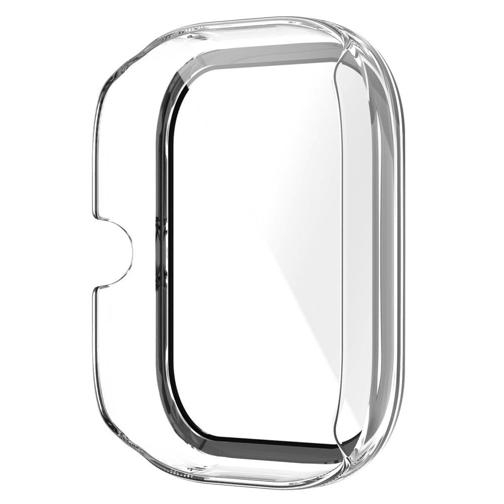 Amazfit Bip U / Bip U Pro Hård Plast Case m. Indbygget Glas Skærmbeskyttelse - Gennemsigtig