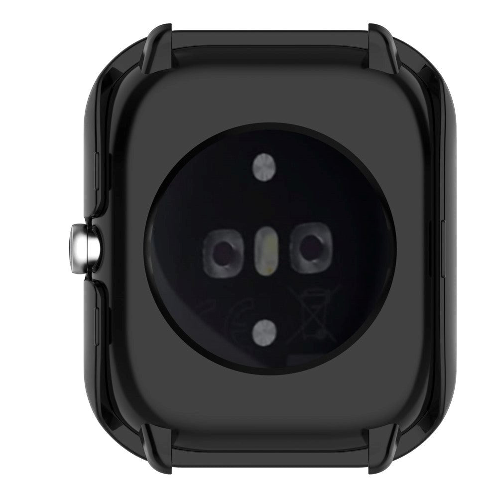 Amazfit GTS 4 Mini Hård Plast Case m. Indbygget Glas Skærmbeskyttelse - Sort