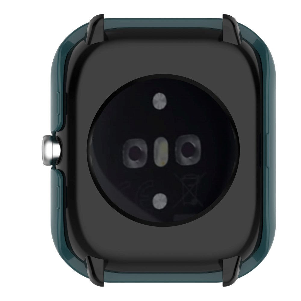 Amazfit GTS 4 Mini Hård Plast Case m. Indbygget Glas Skærmbeskyttelse - Grøn