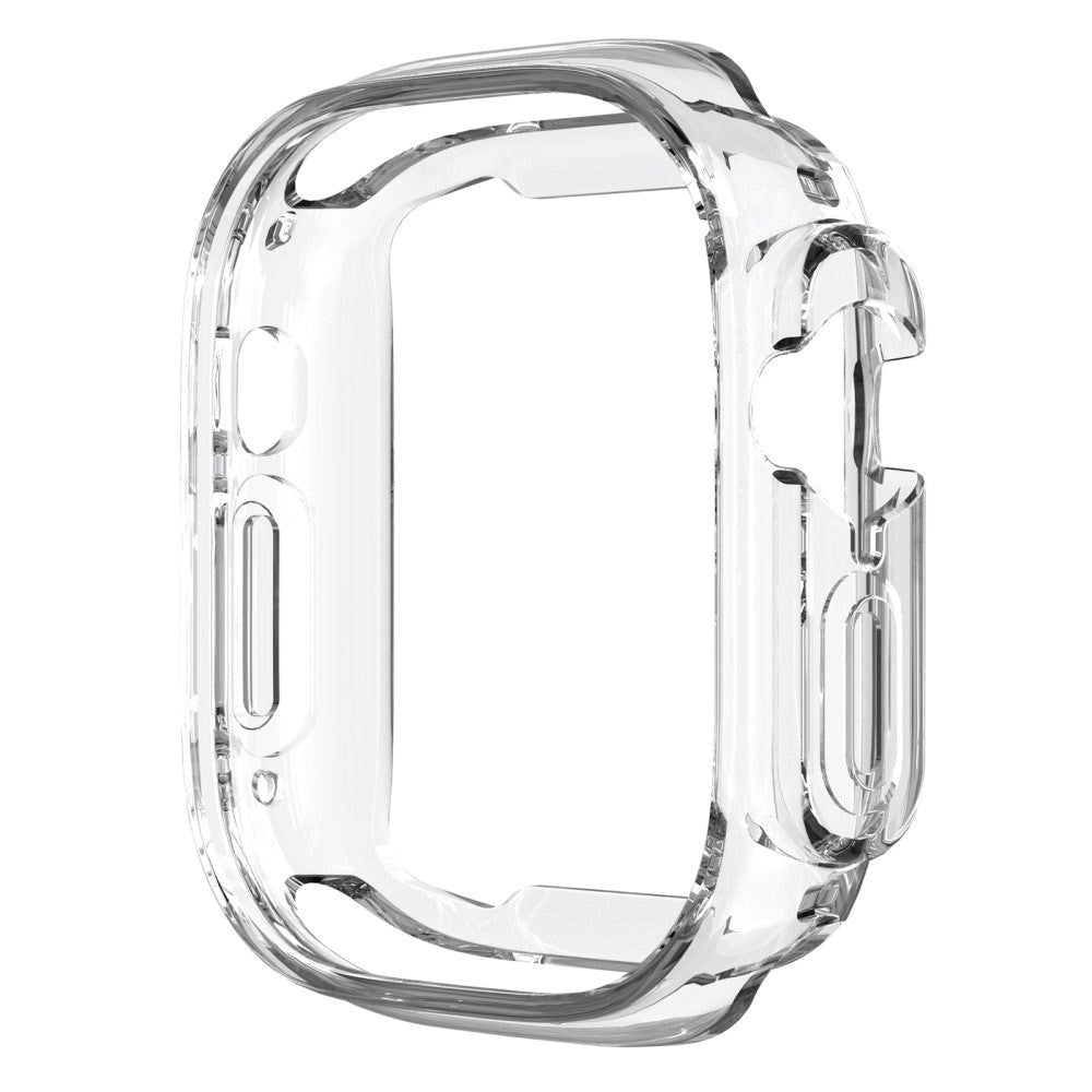 Apple Watch Ultra (49mm) Fleksibelt TPU Plastik Smartwatch Cover m. Forstærkning omkring Knapper - Gennemsigtig