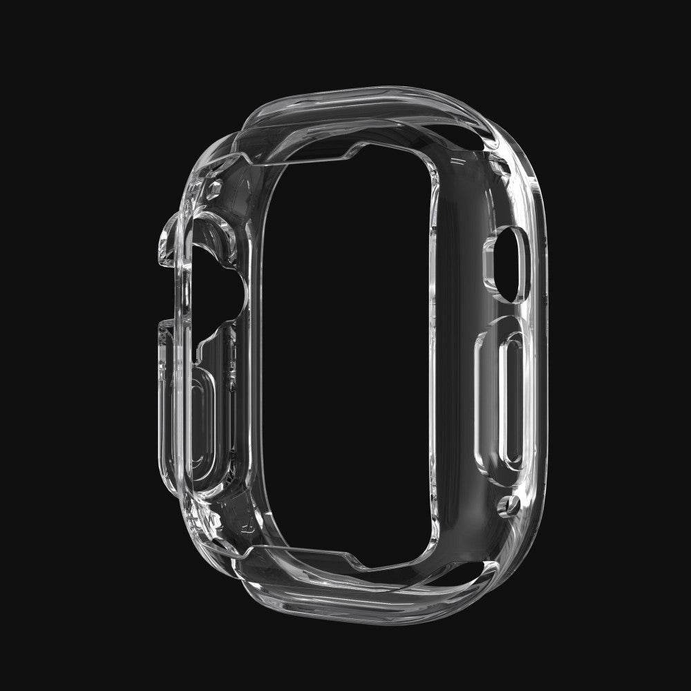 Apple Watch Ultra (49mm) Fleksibelt TPU Plastik Smartwatch Cover m. Forstærkning omkring Knapper - Gennemsigtig