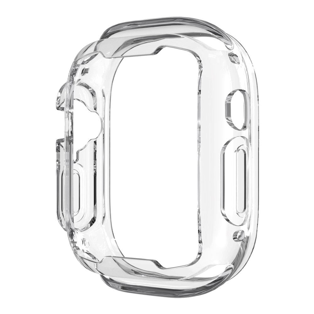 Apple Watch Ultra (49mm) Fleksibelt TPU Plastik Smartwatch Cover m. Forstærkning omkring Knapper - Gennemsigtig