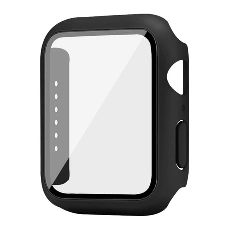 Apple Watch SE/6/5/4 (44mm) IMAK Hård Plast Case m. Indbygget Glas Skærmbeskyttelse - Sort