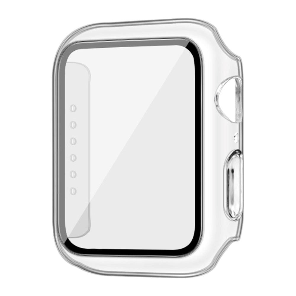 Apple Watch SE/6/5/4 (44mm) IMAK Hård Plast Case m. Indbygget Glas Skærmbeskyttelse - Gennemsigtig