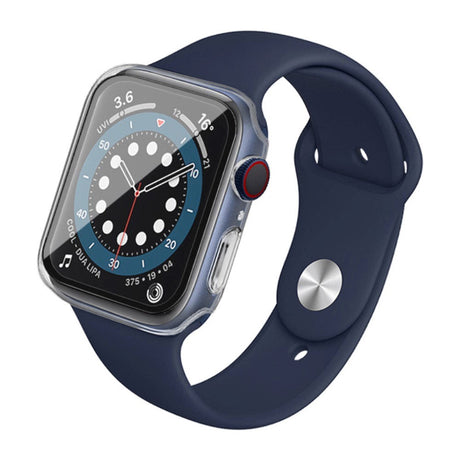 Apple Watch SE/6/5/4 (44mm) IMAK Hård Plast Case m. Indbygget Glas Skærmbeskyttelse - Gennemsigtig