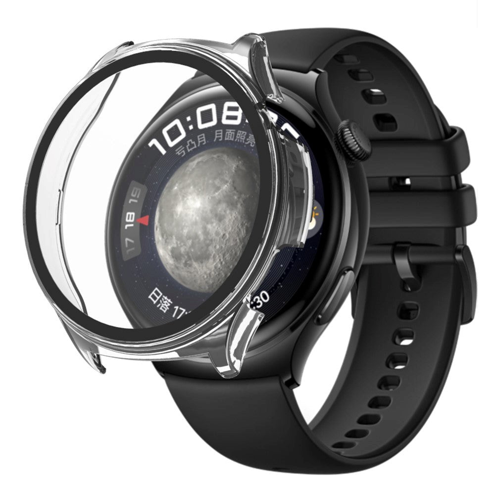 Huawei Watch 4 Plastik Cover med Skærmbeskyttelse - Gennemsigtig