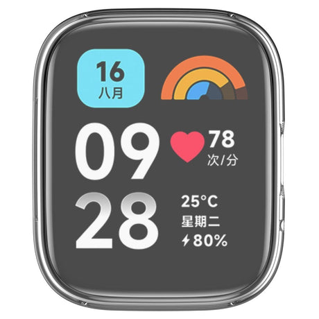 Xiaomi Redmi Watch 3 Active Fleksibelt Plast Cover - Gennemsigtig