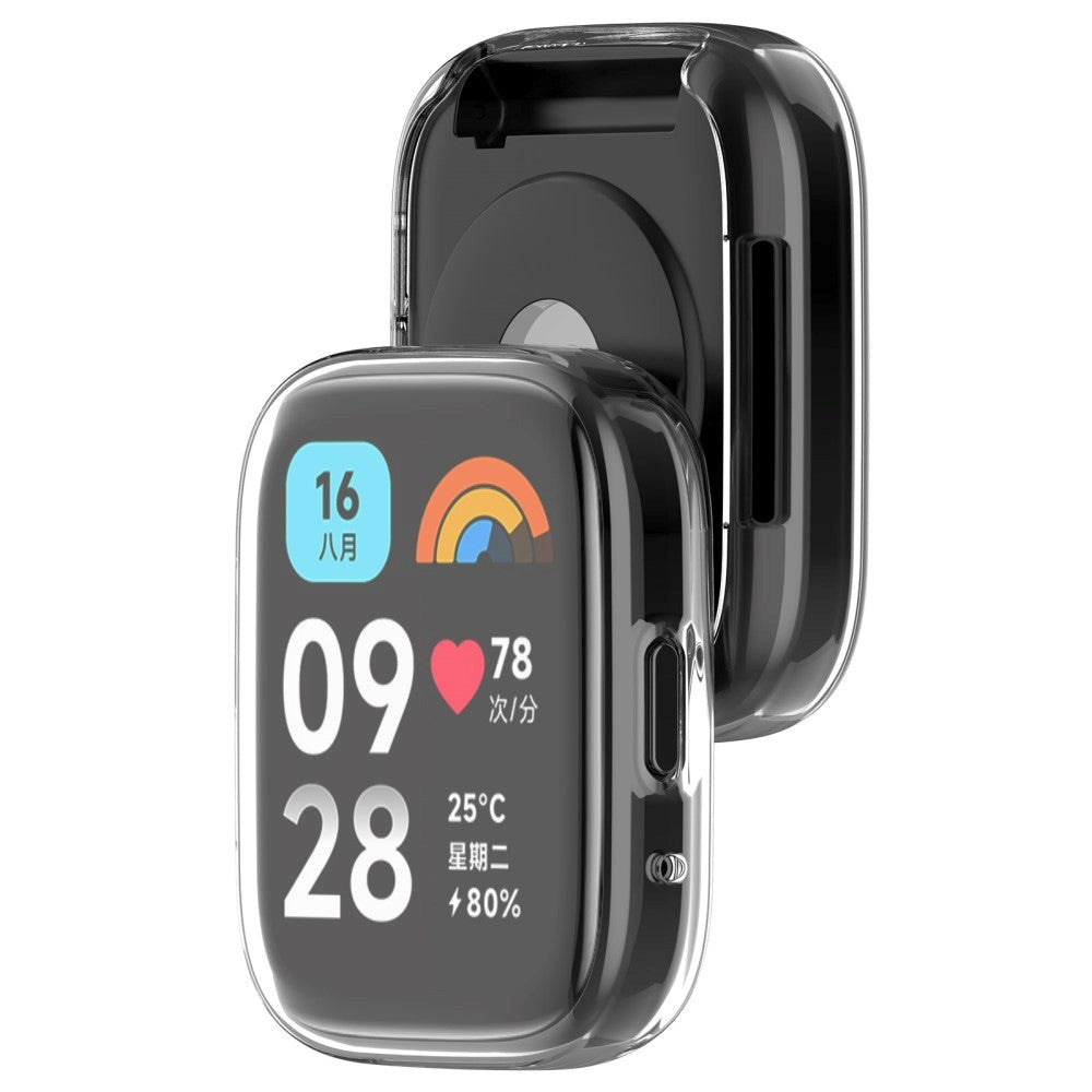 Xiaomi Redmi Watch 3 Active Fleksibelt Plast Cover - Gennemsigtig