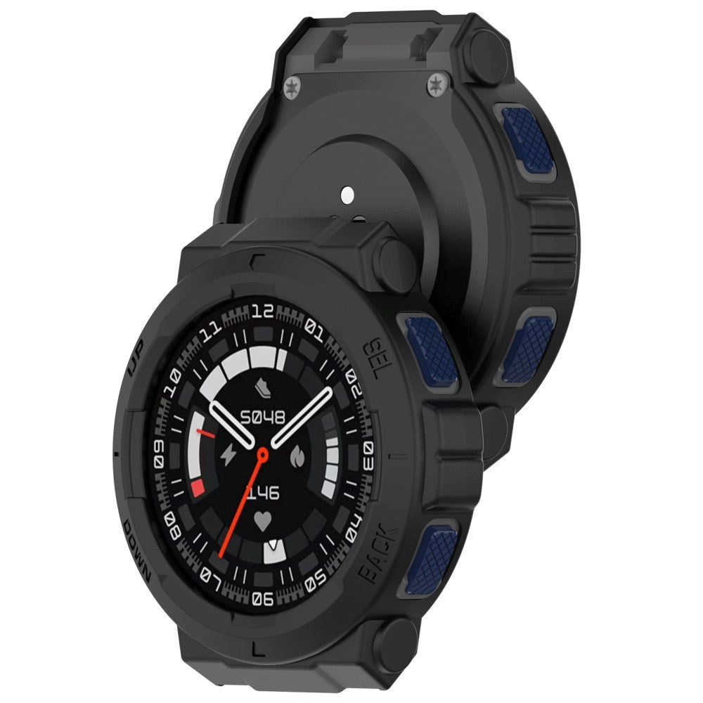 Amazfit Active Edge Fleksibelt Plast Cover - Sort