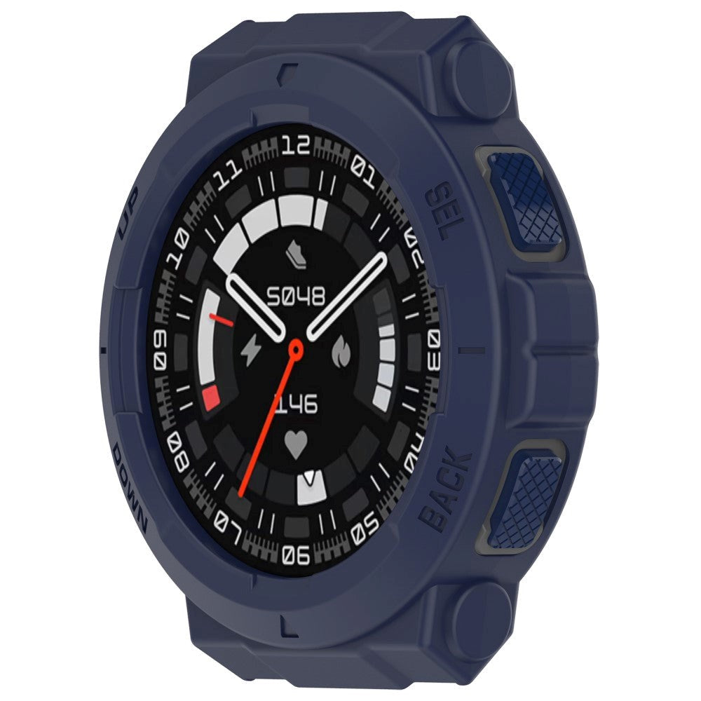 Amazfit Active Edge Fleksibelt Plast Cover - Blå