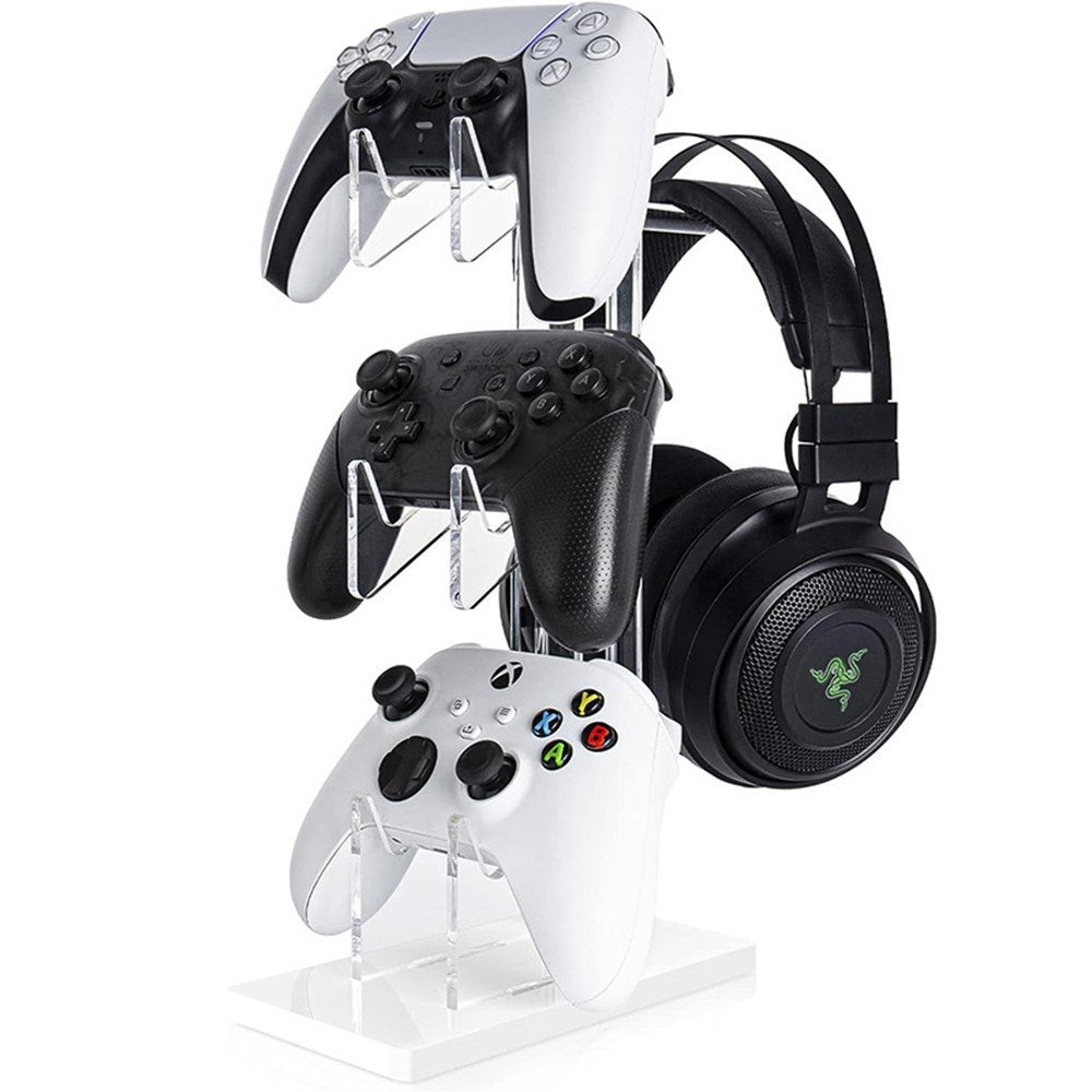 Bordstativ til Controller & Headset - Hvid