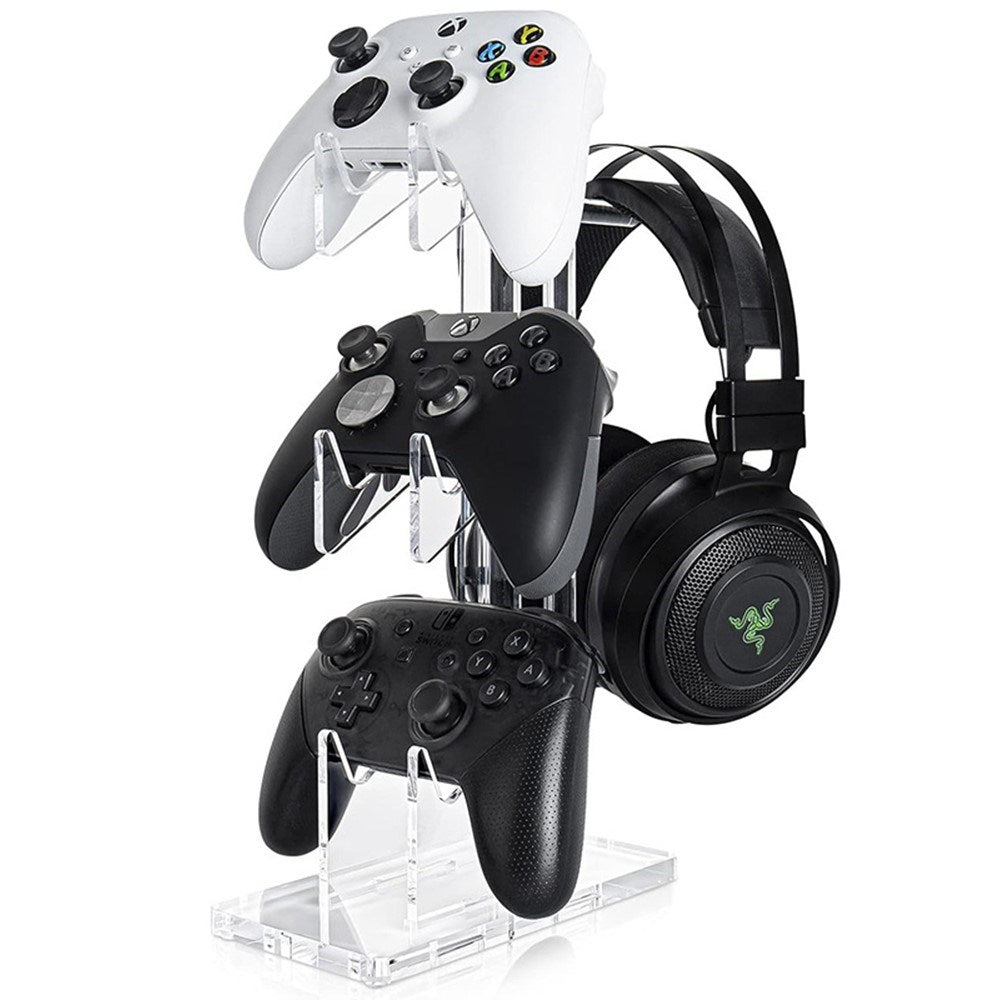 Bordstativ til Controller & Headset - Gennemsigtig