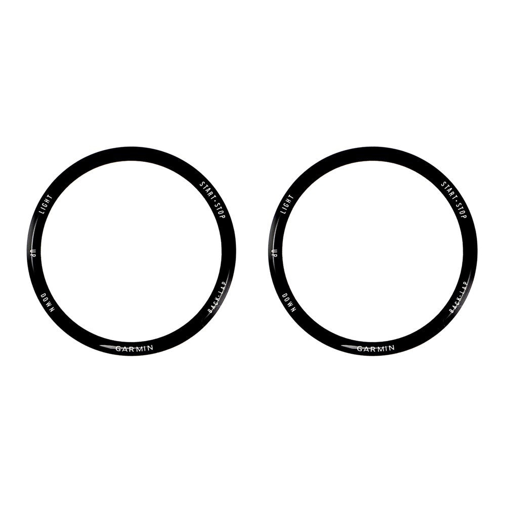 Garmin Forerunner 570 (42mm) Plastik Skærmbeskyttelse - 2 stk. - Gennemsigtig / Sort Kant