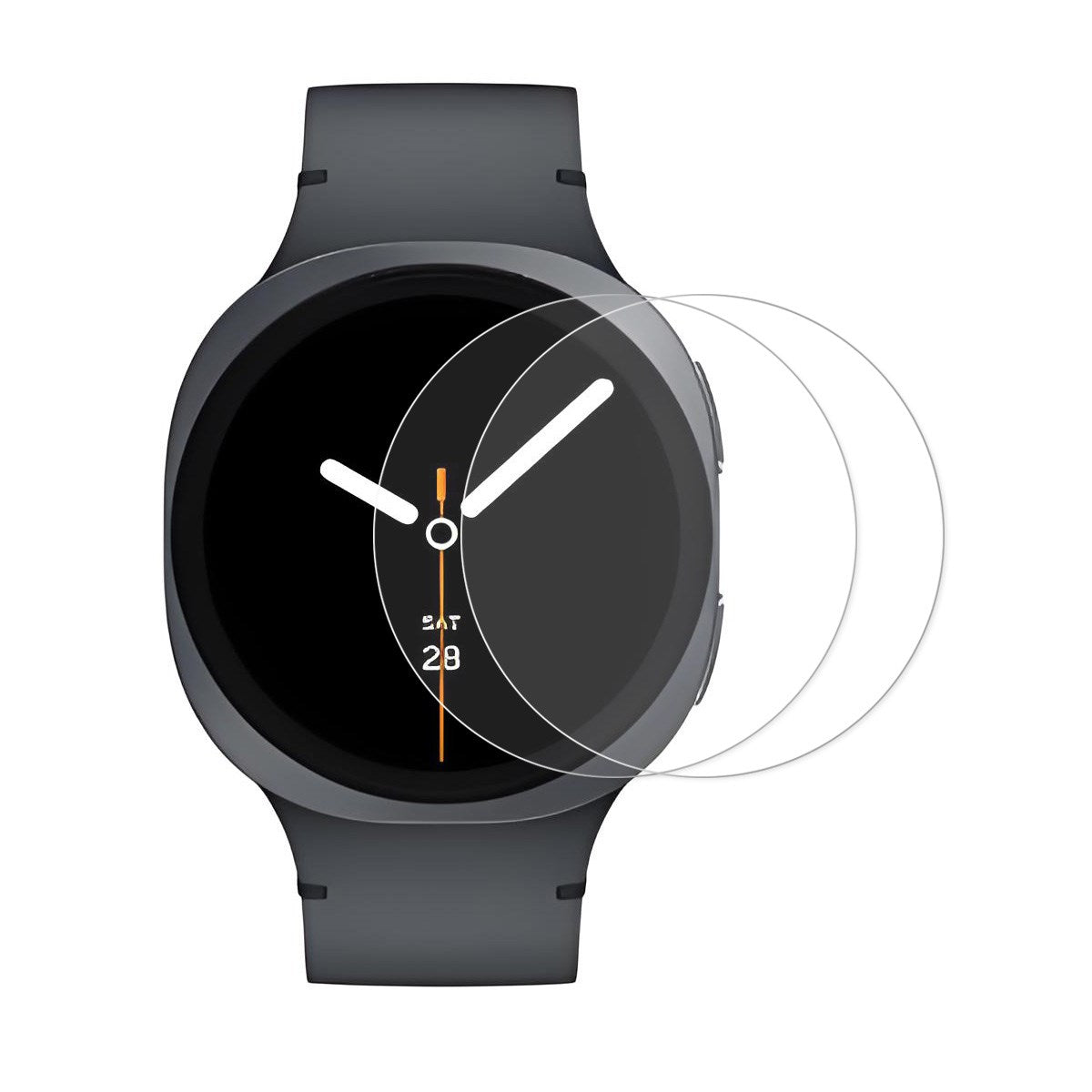 Samsung Galaxy Watch 8 (40mm) Skærmbeskyttelse - Hærdet Glas - 2 Stk. - Gennemsigtig