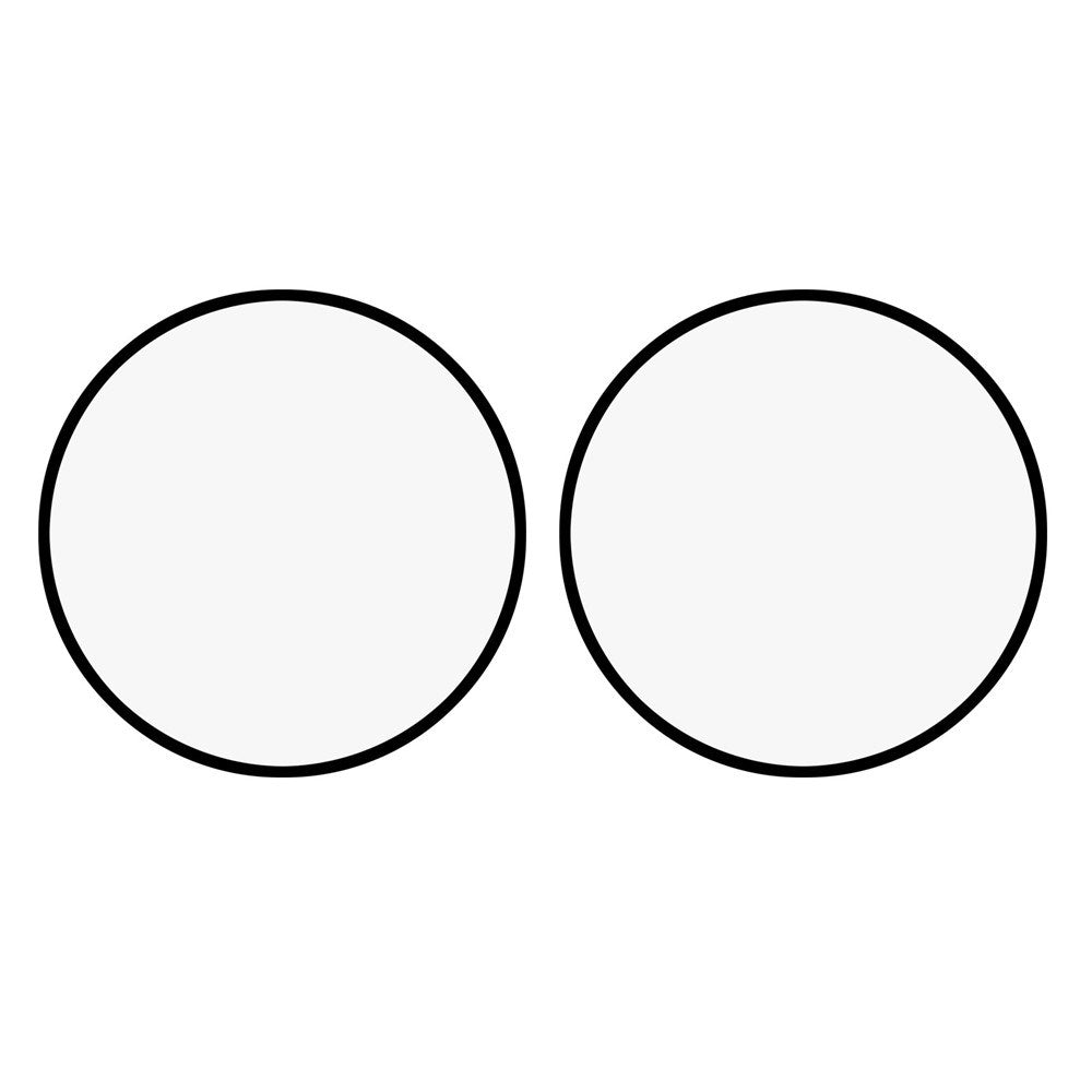 OnePlus Watch 3 (46mm) Plastik Skærmbeskyttelse - 2 stk. - Gennemsigtig / Sort Kant