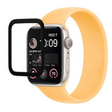 Apple Watch SE/6/5/4 (44mm) PMMA Plastik Skærmbeskyttelse - Sort Kant