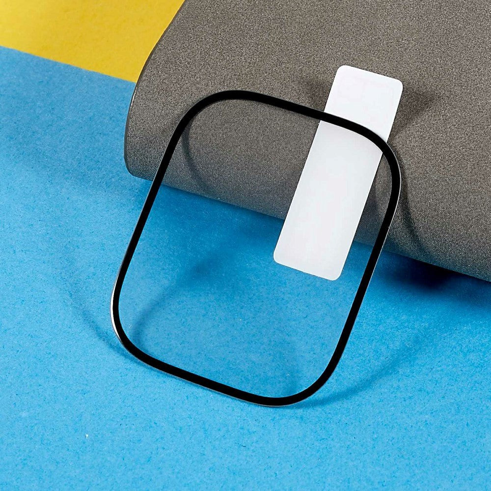 Apple Watch SE/6/5/4 (40mm) Hærdet Glas - Smartwatch Skærmbeskyttelse - Gennemsigtig / Sort Kant