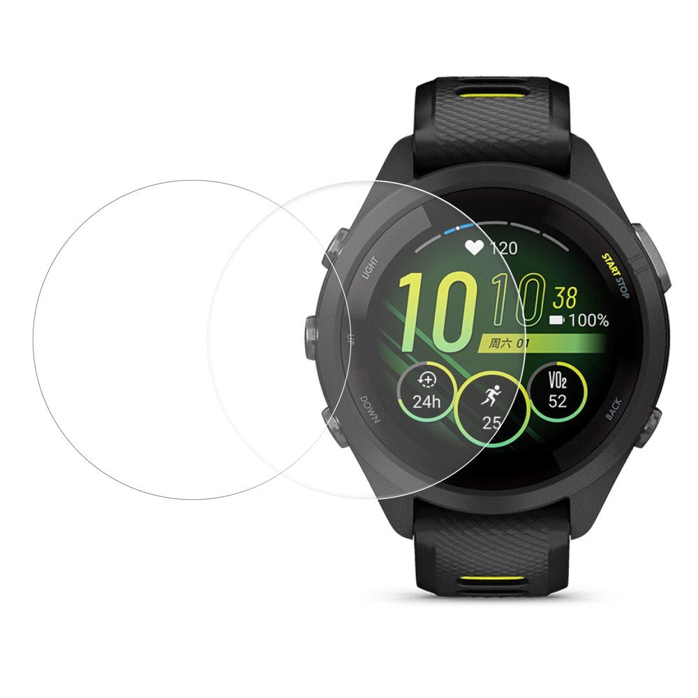 Garmin Forerunner 265S Plastik Skærmbeskyttelse Film - 2. stk - Gennemsigtig