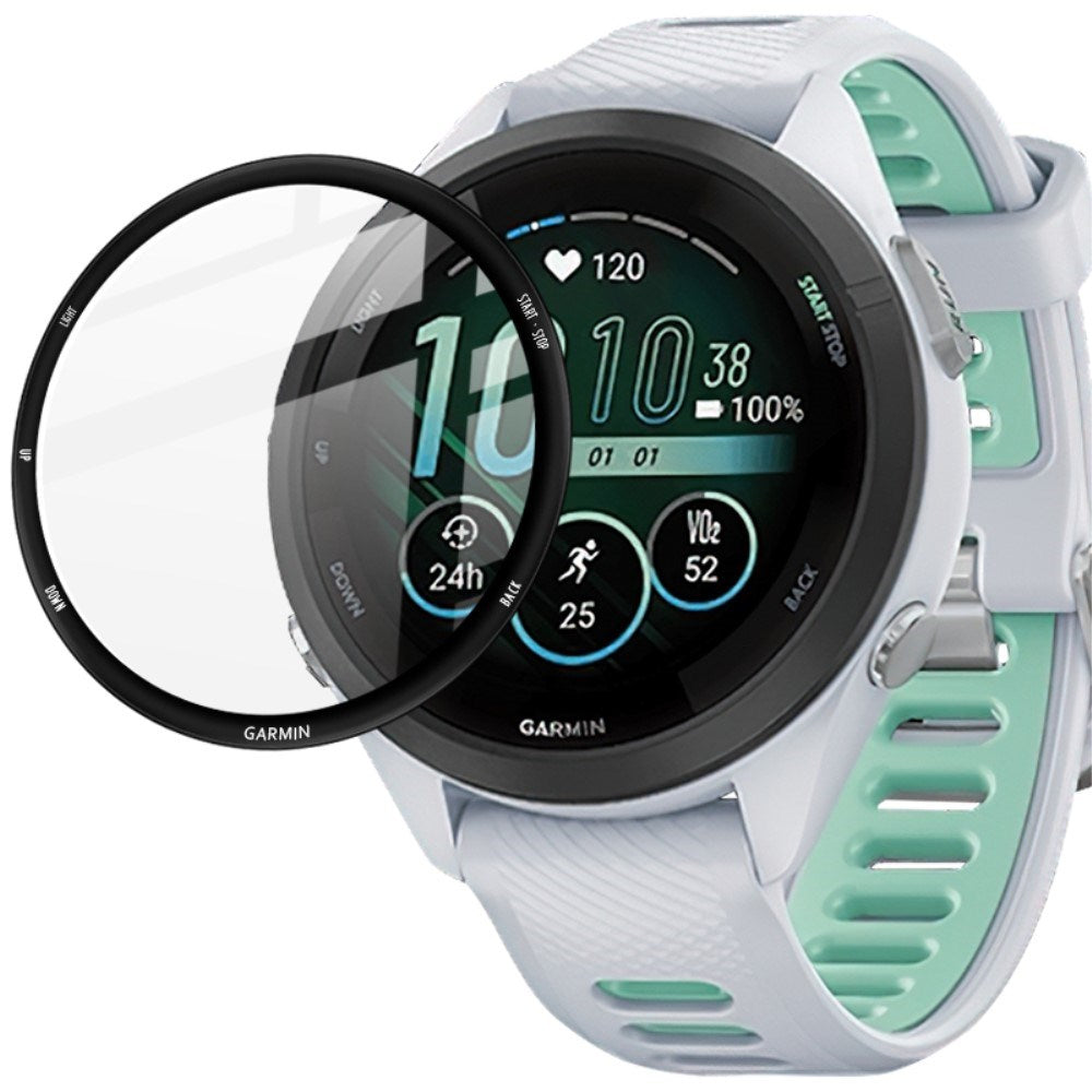 IMAK Garmin Forerunner 265S Beskyttelsesglas - Sort Kant