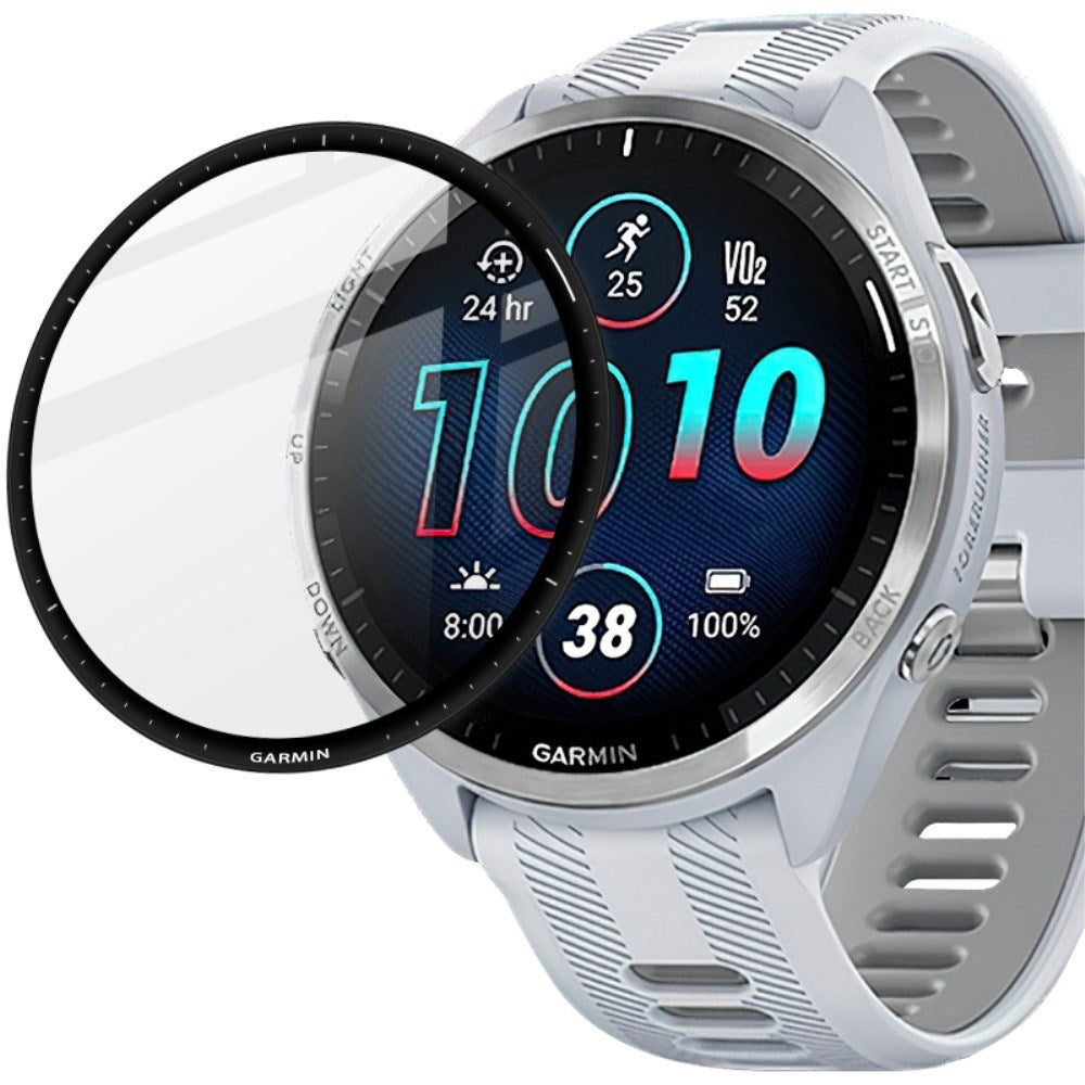 IMAK Garmin Forerunner 965 Beskyttelsesglas - Sort Kant