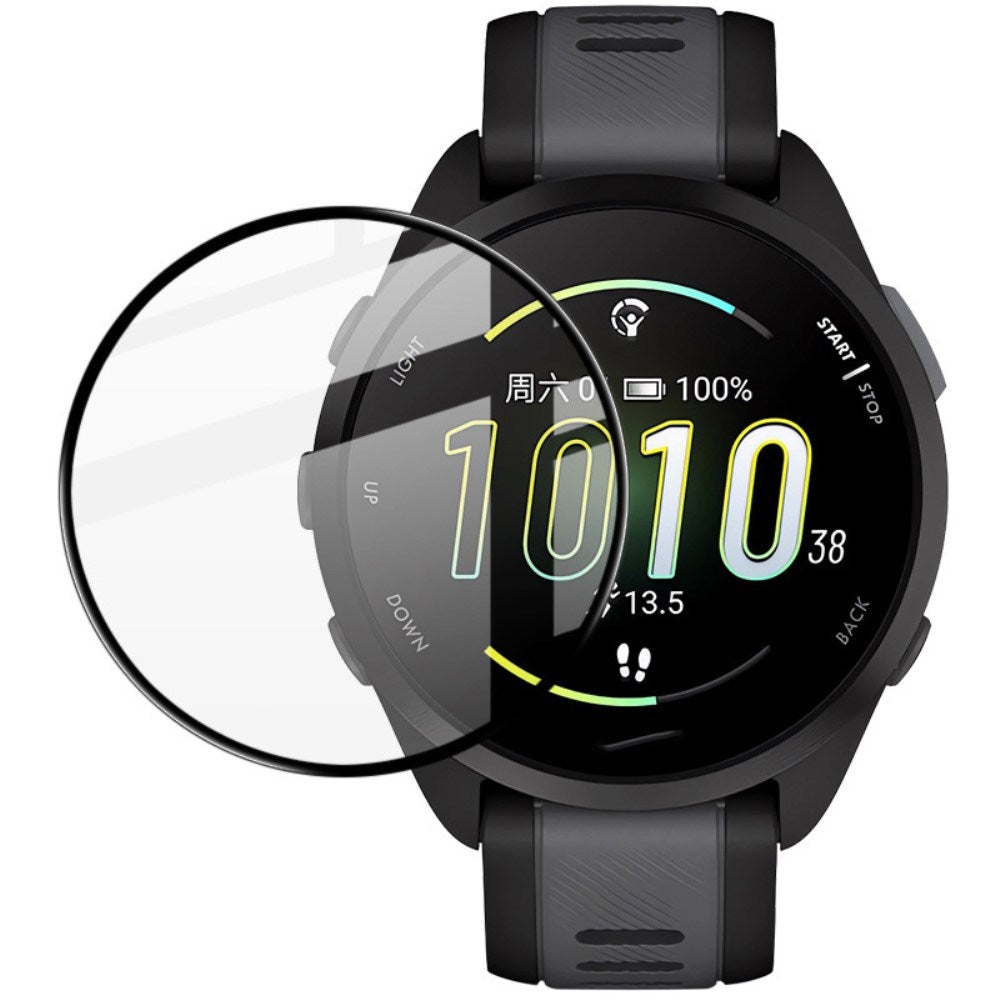 IMAK Garmin Forerunner 165 Plastik Beskyttelsesfilm - Sort Kant