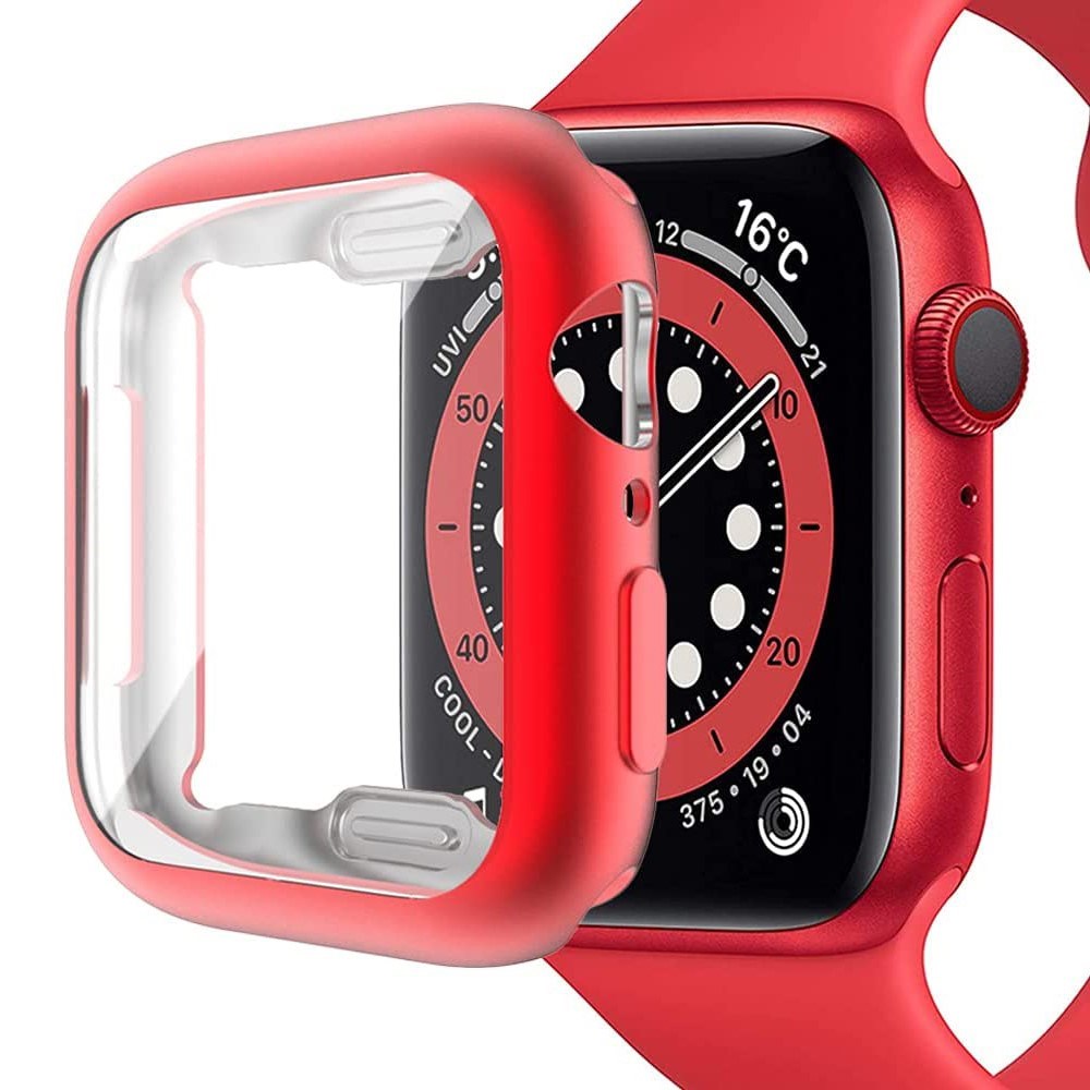 Apple Watch Ultra 3 / 2 / 1 (49mm) Plast Cover m. Skærmbeskyttelse - Rød