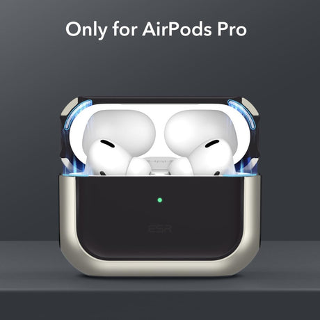 AirPods Pro (1 & 2. gen.) ESR Orbit Hybrid Magnetic Case - MagSafe Kompatibel - Titanium